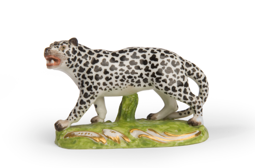 19th Century Staffordshire Pottery Leopard