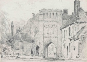John Constable Pencil Drawing Winchester - Mary Axon Fine Artyel